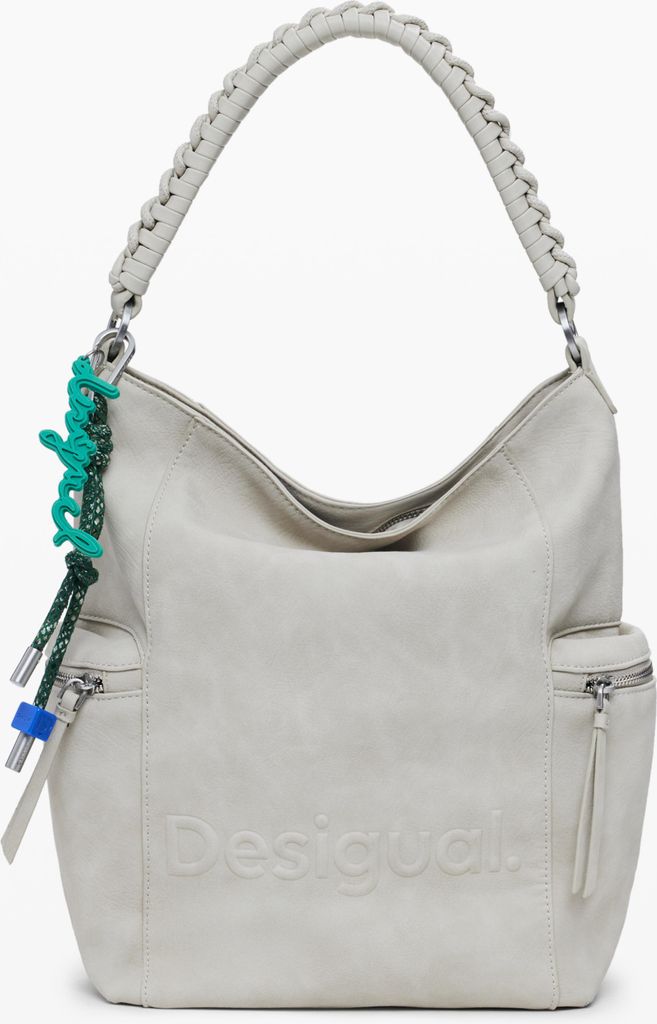 Stylischer Damen-Rucksack Beige mit abnehmbaren Trägern und Taschen