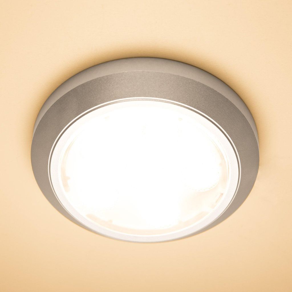 SOTECH LED Aufbauleuchte ABILA 3 W Ø 60 mm warmweiß 3200 K – Küchenleuchte Schrankleuchte