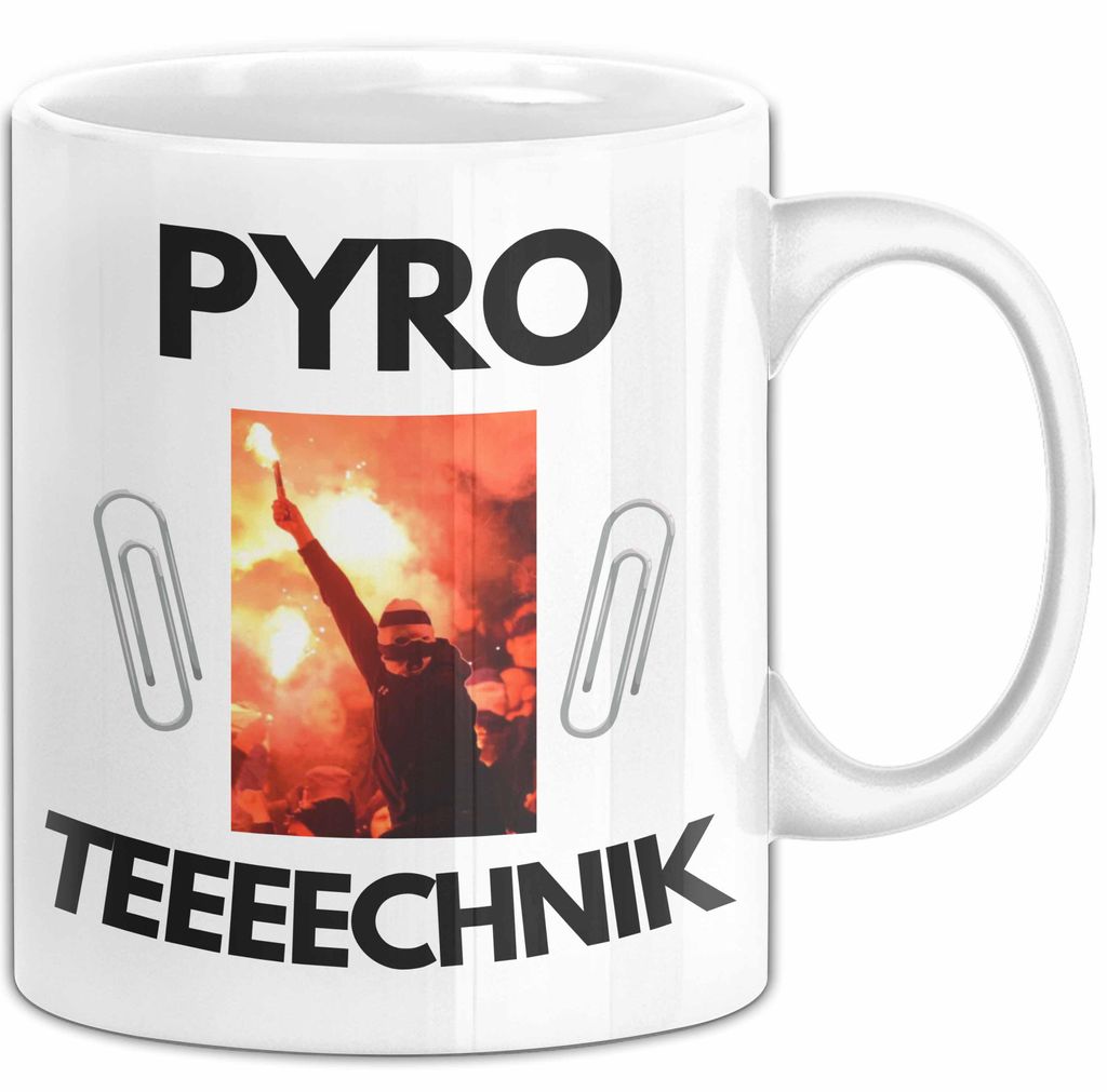Pyrotechnik Tasse Geschenk Pyrotechnik Ist Doch Kein Verbrechen Becher Meme Joke (Weiß)