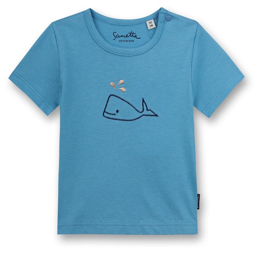 Sanetta Fiftyseven Jungen T-Shirt hellblau Wal 62