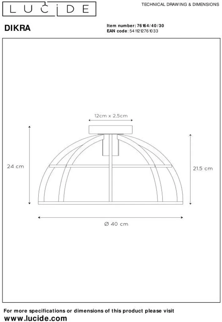 Plafonnier de salon moderne 40cm pour éclairage E27 - 3
