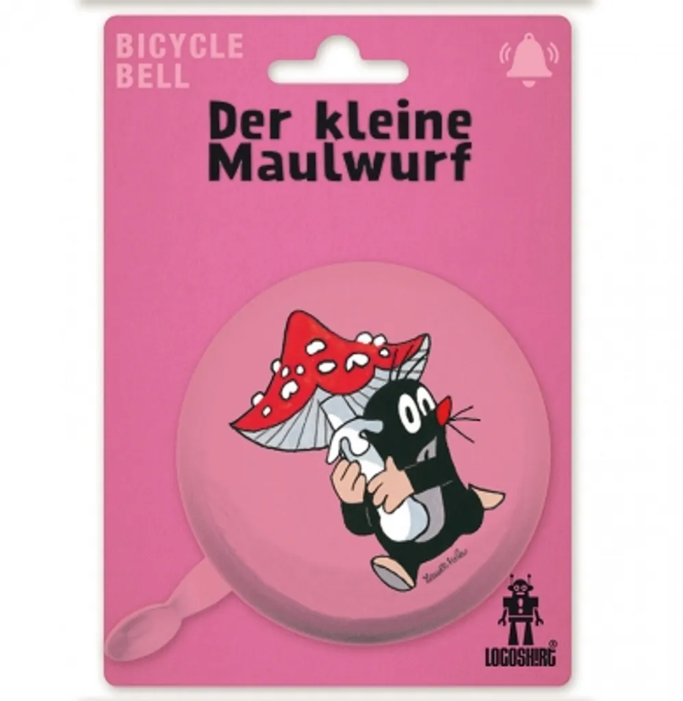 Grande sonnette vélo enfant et adulte La Petite Taupe champignon