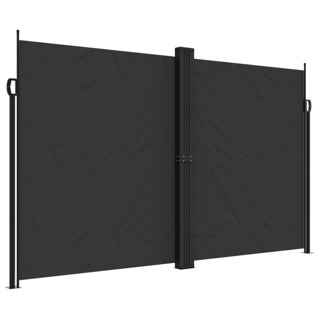 vidaXL Boční výsuvná markýza černá 200x1000 cm Obrázek produktu 