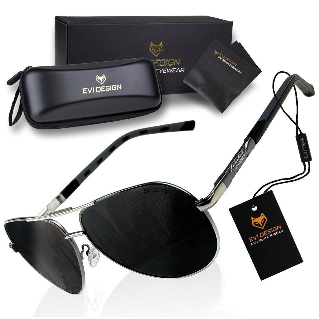 Aviator Sonnenbrille Herren Polarisiert UV400, klassische Produktbild 