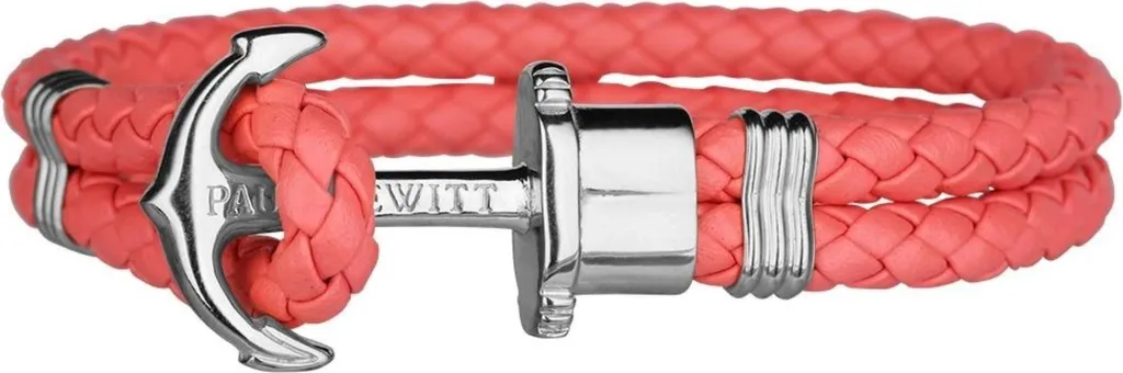 Paul Hewitt Bracciale PH-PH-L-S-C-B-XL: Vera Pelle e Ancora Argento