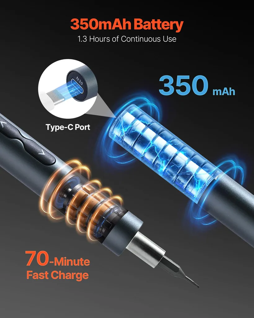 Mini tournevis électrique sans fil pour électronique et petits objets