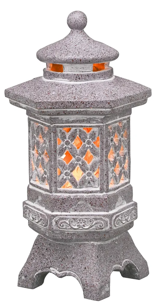 Décoration de jardin zen : lanterne japonaise solaire pour terrasse
