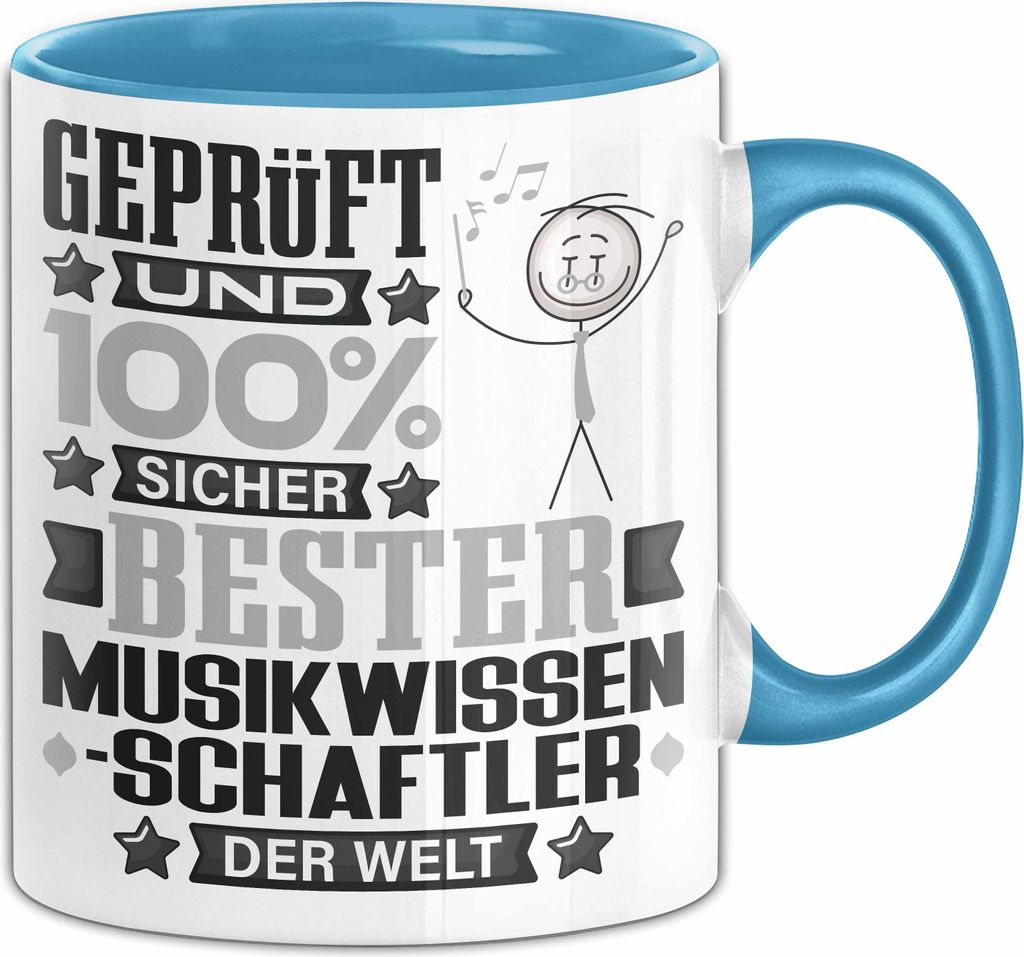 Musikwissenschaftler Geschenk Lustiger Spruch für Musikwissenschaftler Geschenkidee Bester Musikwissenschaftler Der Welt (Blau)