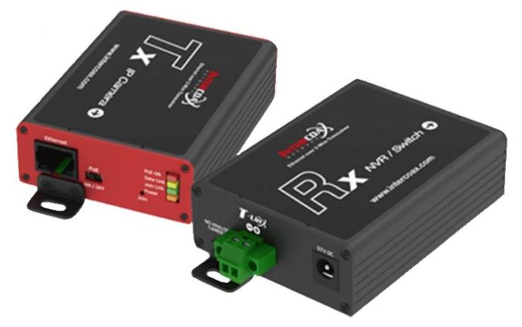 MOBOTIX Mx-A-ETP1A-2601-SET Medien Konverter Set Ethernet(PoE+) – Zweidraht