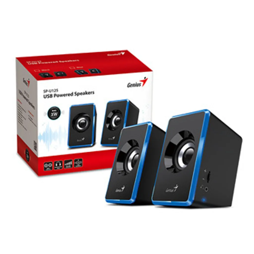 GENIUS Genius SP-U125/Stereo/3W/Černá-modrá - 7