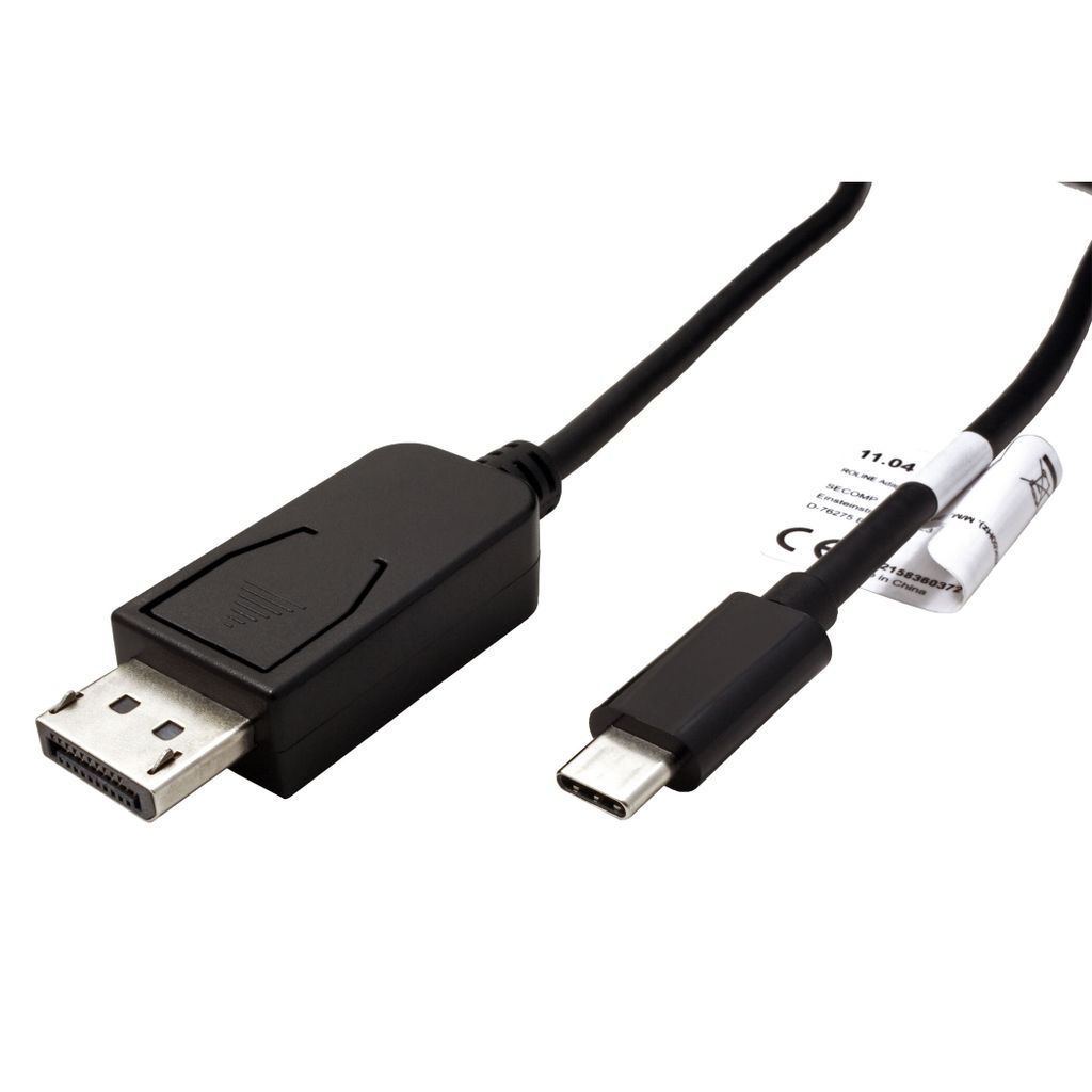 ROLINE Kabel USB C(M) -> DisplayPort(M), 8K@60Hz, 3m Obrázek produktu 