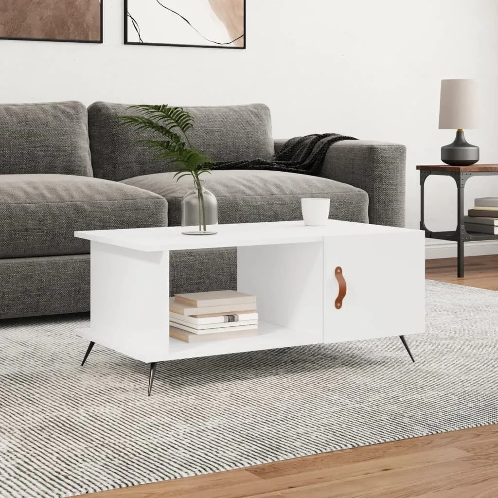 Tavolino da Caffè Moderno Bianco 90cm - Arredo Design Minimal Living Store