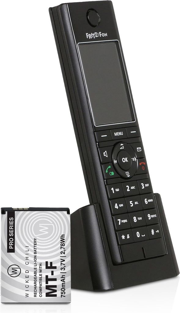Wicked Chili 3 Stück Akku kompatibel mit AVM Fritz!Fon C5 / Produktbild 2