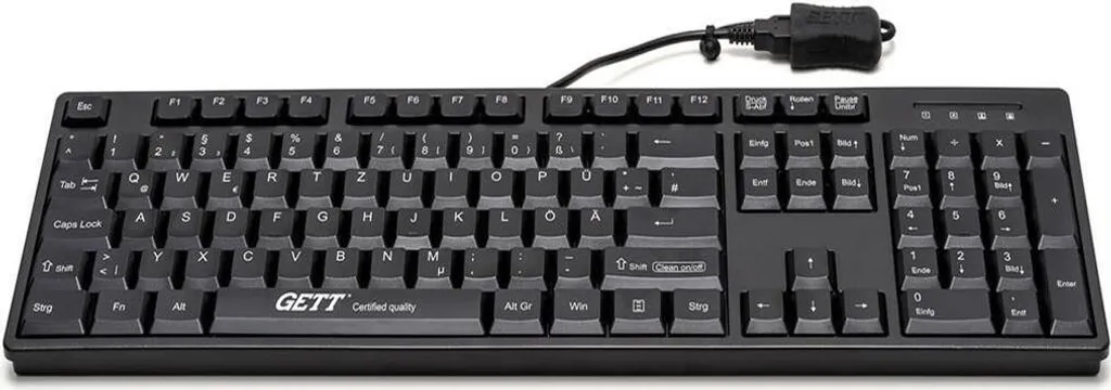 Clavier Médical Lavable GETT CleanType Easy Basic Contre Germes