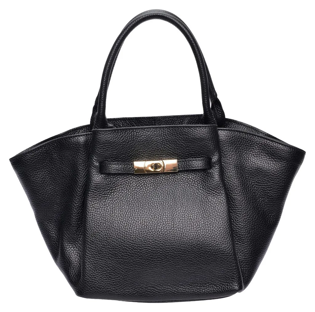 Sac Cabas Roberta M Tote Bag SS26 RM 154T Nero en Cuir Italien Chic