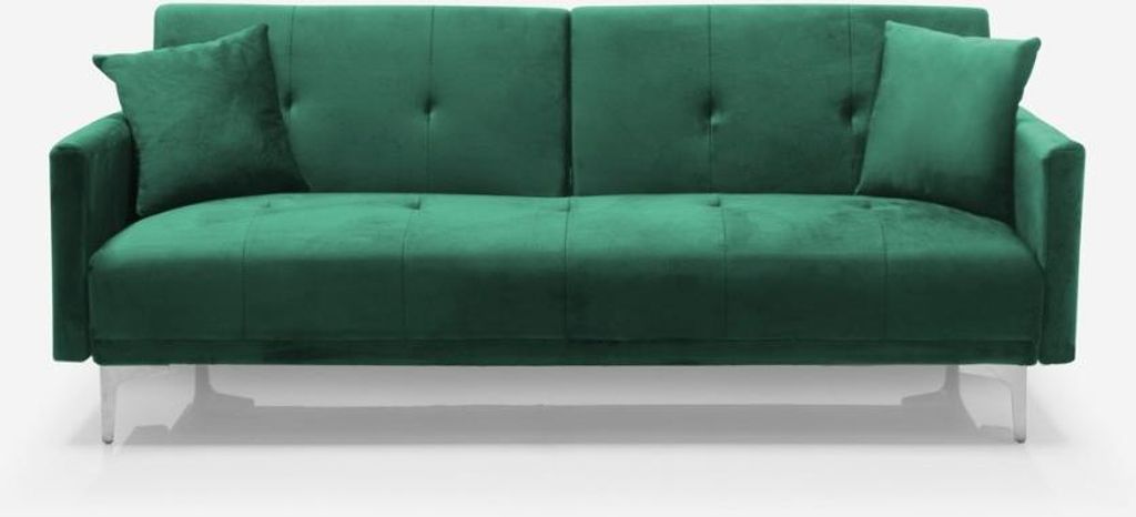 divano letto a 3 posti in tessuto vellutato dal design Immagine del prodotto 