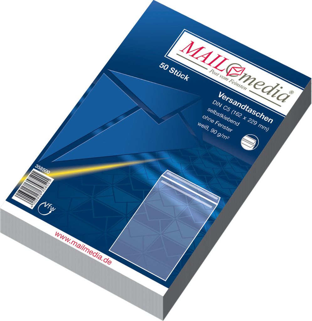 mayer-network 358500: Zelfklevende verzendtas C5, zonder Productafbeelding 