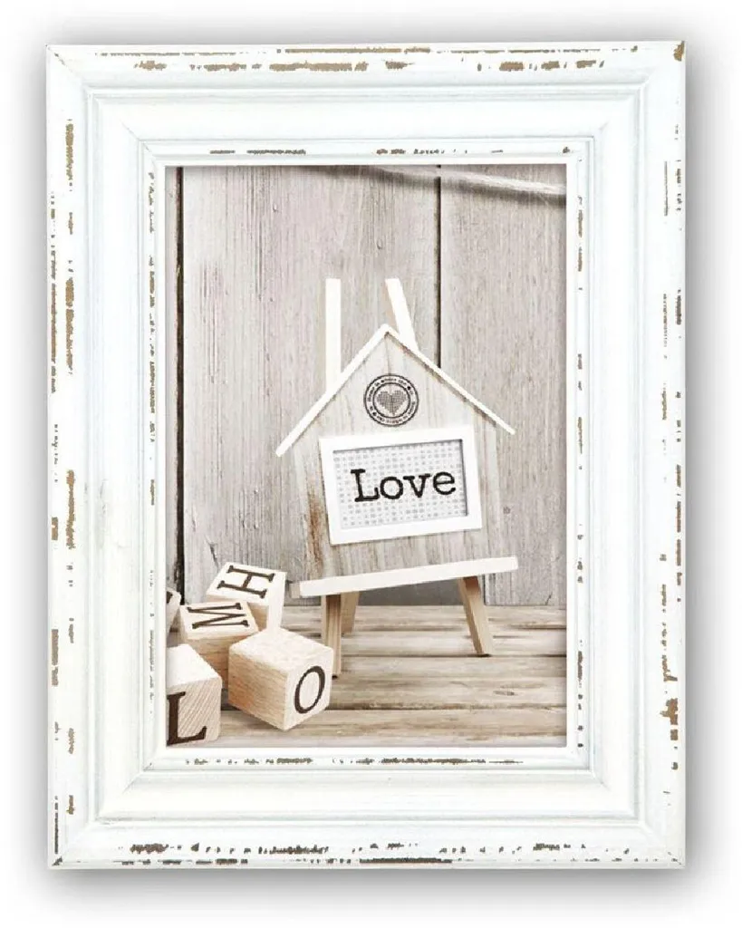 Cadre en bois ZEP Rivoli 30x45 cm blanc : élégance sobre pour vos photos