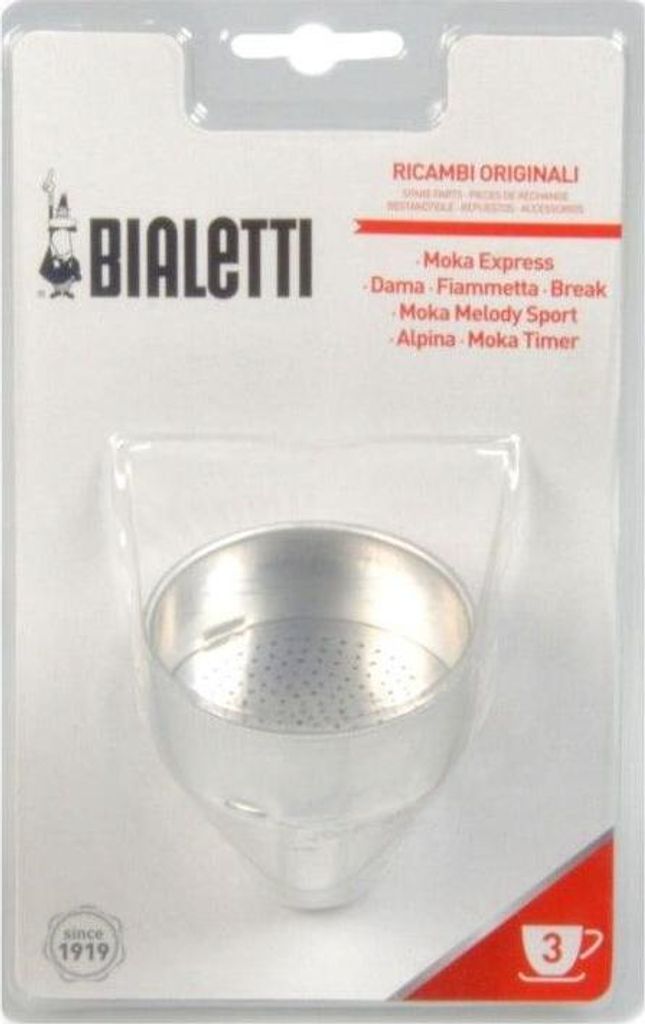 Bialetti 0800103 Filtro Imbuto Moka da Caffè Metallo 1 pz Immagine del prodotto 