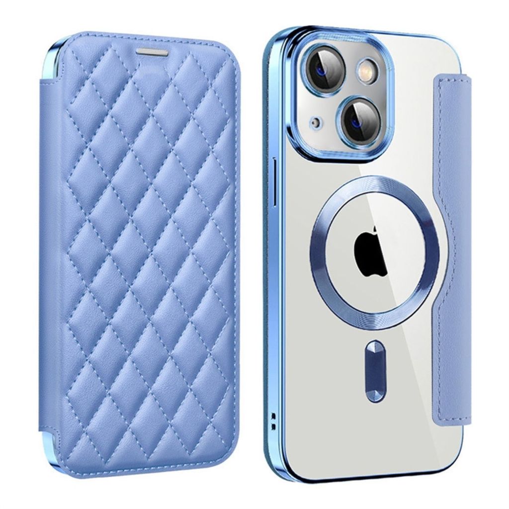 Für Apple iPhone 15 360 Grad Full Body Magsafe RFID Anti Datenklau Kunst Leder Hülle Tasche Smart Cover