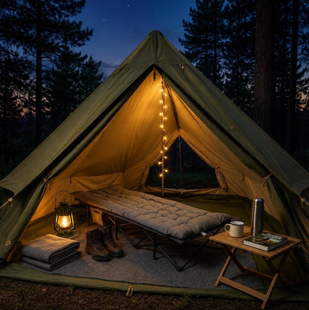 Sekey Campingbett bis 250kg, Feldbett mit abnehmbare Produktbild 