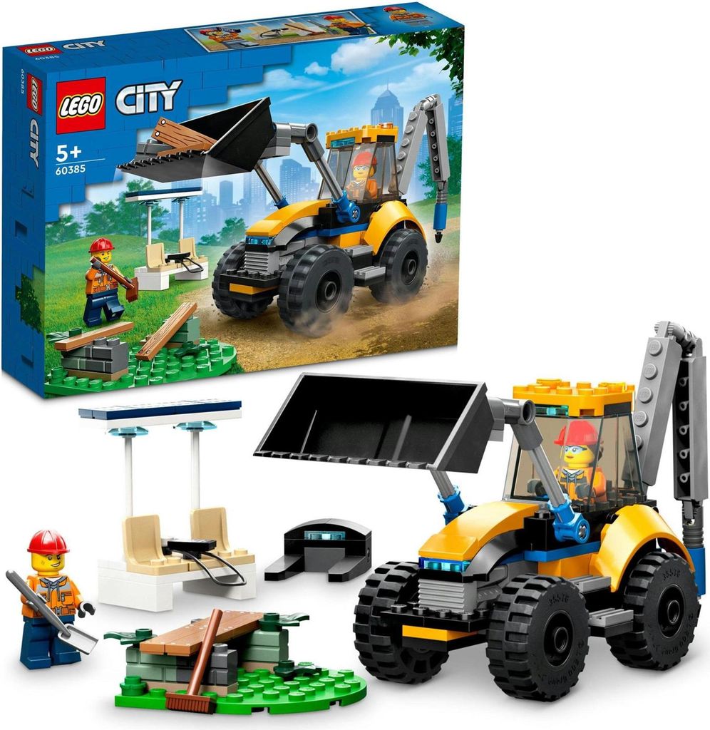 Stavebnica LEGO City 60385 Bager s rýpadlom (148 dielikov) Obrázok produktu 