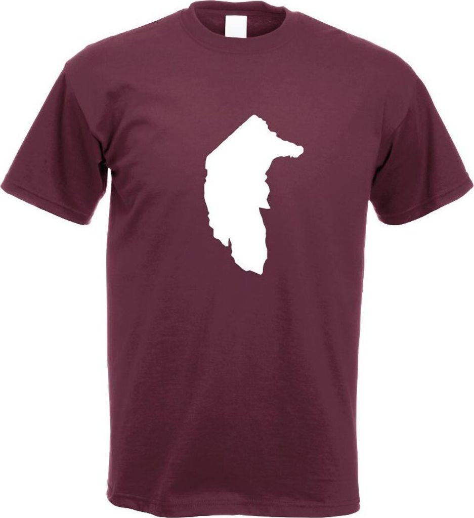Kiwistar - T-Shirt - Burgund - Australian Territory - Australien Motiv Bedruckt Funshirt Design Print - mit Motiv Bedruckt - Funshirt Design - Spor...