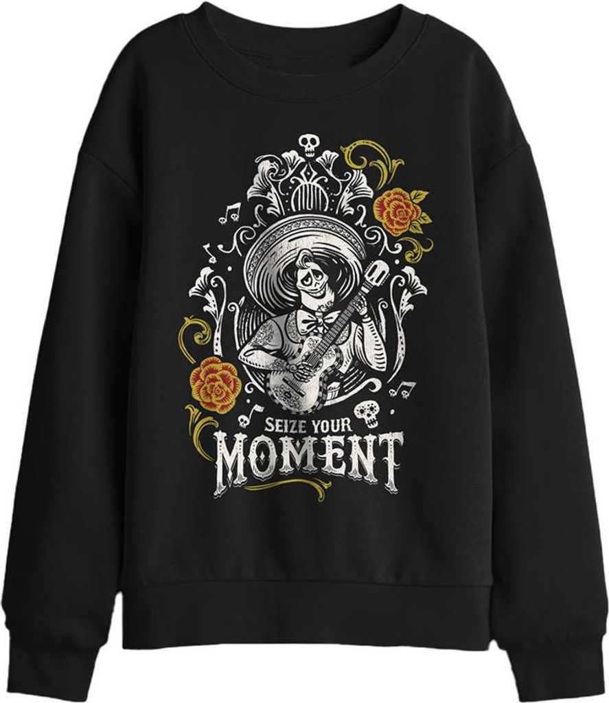 Coco - "Seize Your Moment" Sweatshirt für Kinder TV29607 (152-158) (Schwarz)