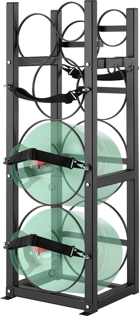 Porte-bouteille de Fréon 30 lbs avec châssis de transport en acier