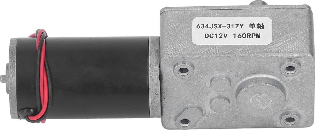 Gleichstrom-12V-Selbsthemmender Schneckengetriebemotor, Einwellen-Drehzahlreduzierungs-Elektromotor 634JSX 31ZY 160 U/min