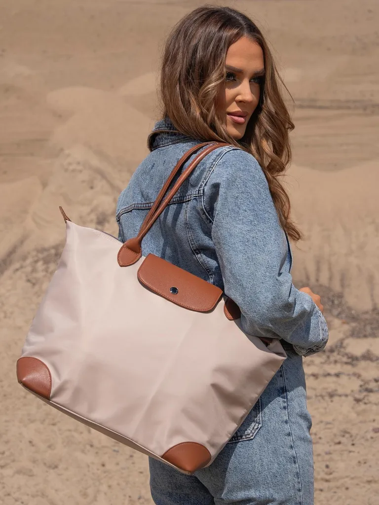 Peterson Striould: Borsa Professionale Donna in Marrone e Beige - 2