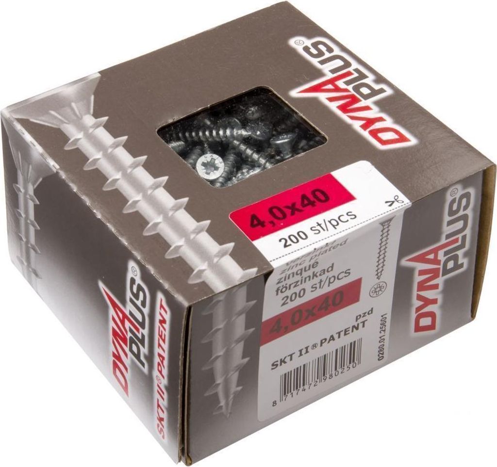 Dynaplus Spanplattenschraube verzinkt PK PZ 4,0x50 Eurofix