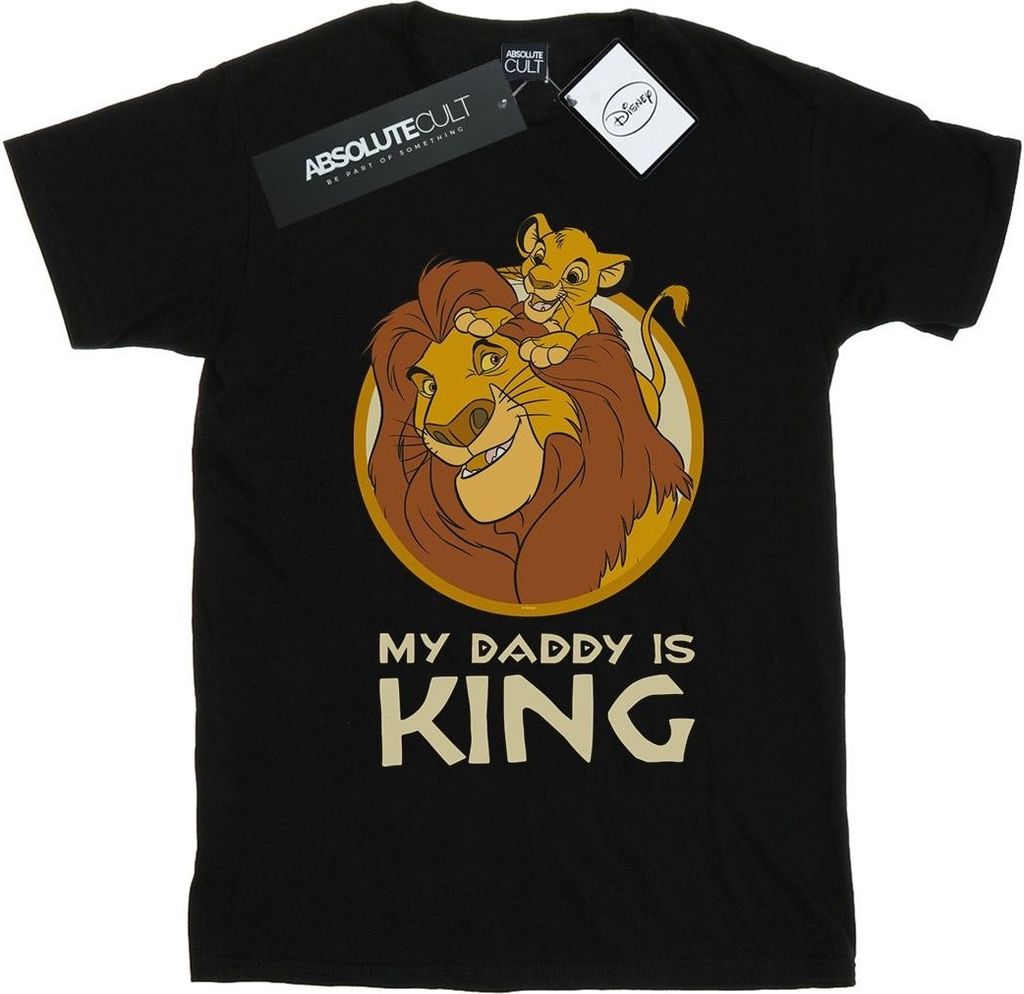 Disney - "The Lion King My Daddy Is King" T-Shirt für Herren BI32344 (XL) (Schwarz)