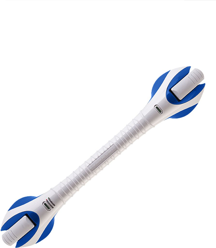 Invacare Saughaltegriff / Haltegriff Stileo mit Sicherheitsanzeige 55 cm, gibt Sicherheit im Bad ohne Montage - ideal für Senioren und für die Reise