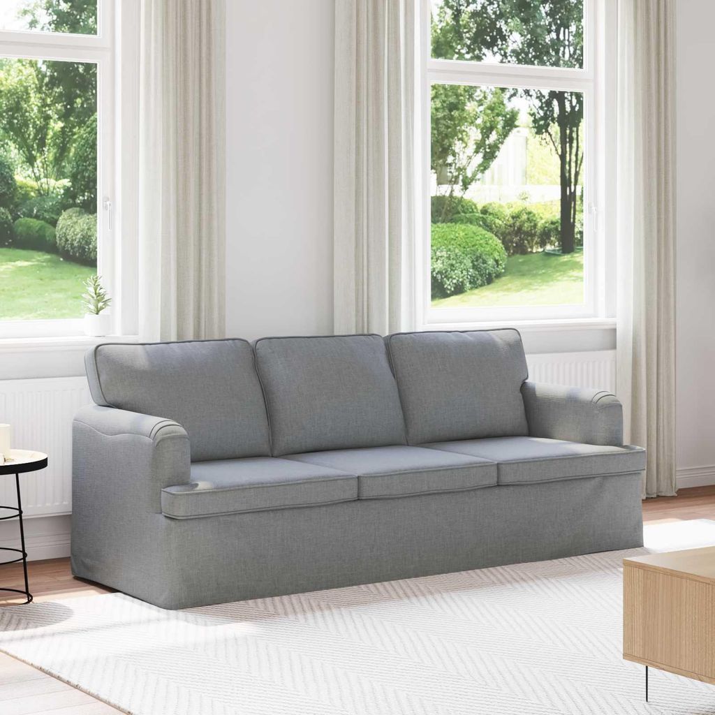 "Spring Sale"2-Sitzer Sofa Couch 180cm - elegantes Design - Doppelsofa - Lounge Sofa - Hellgrau Metall Promotion802445 - Klassische Sofas