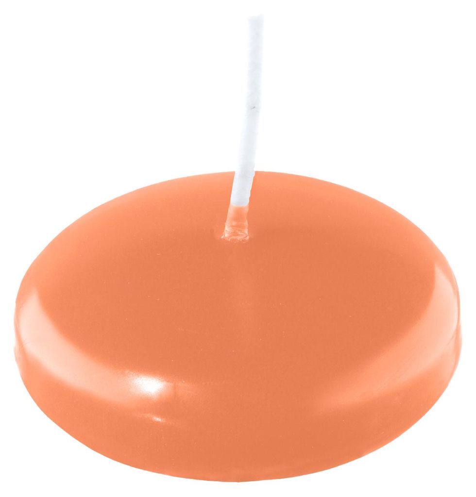 Schwimmkerzen Lachs 24 x Ø 60 mm, 20 Stück Produktbild 