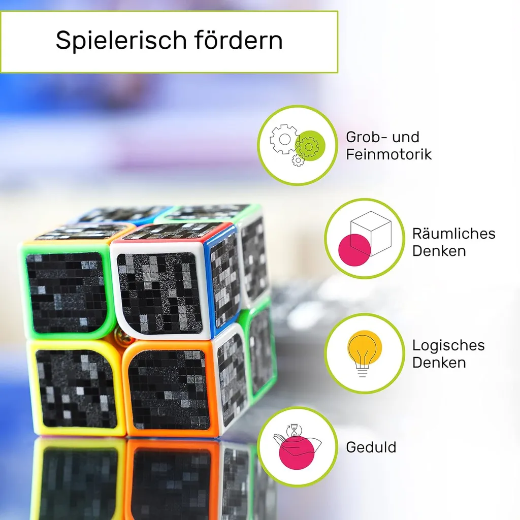 CUBIDI Speed-Cube 2x2 Finis les Blocages Rotation Fluide et Rapide - 4