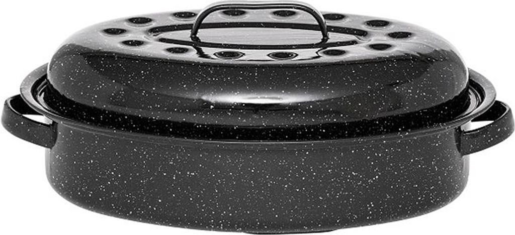 Ovale auflaufform aus kohlenstoffstahl 38x26cm Warmcook 0508