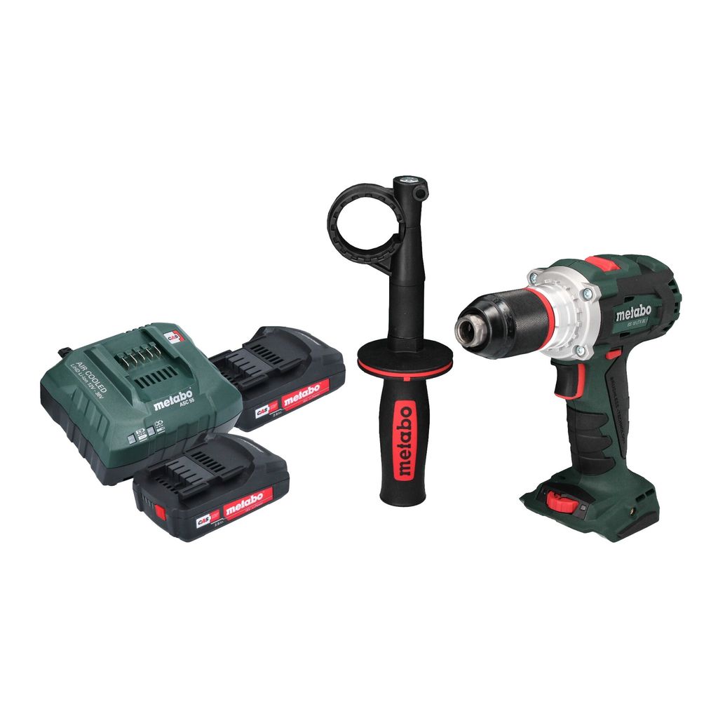 Metabo BS 18 LTX BL I Akku Bohrschrauber 18 V 130 Nm Brushless + 2x Akku 2,0 Ah + Ladegerät