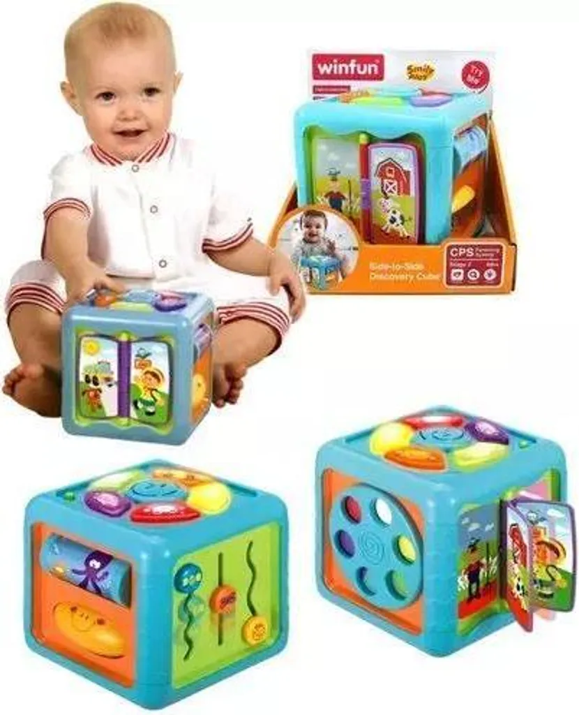 Cube de Jeu Bébé Tachan Musique et Lumière : Idéal pour l'Éveil à Soi
