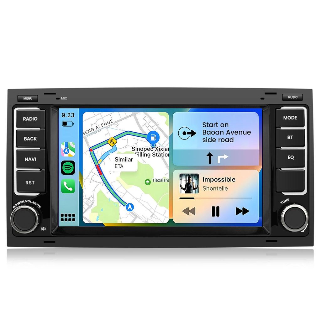 Hexinex Android 15 Navigationsradio für VW Touareg 2GB+32GB, WiFi, 7 Zoll, CarPlay Android Auto