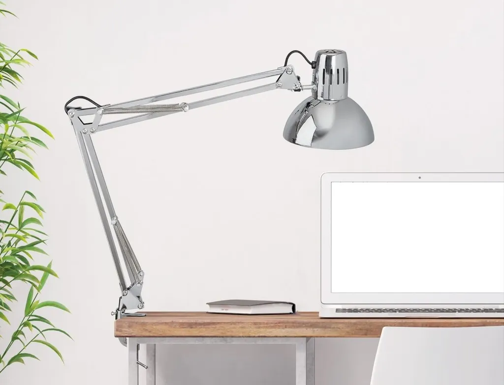 MAULstudy Lampe de Table Argent à Fixation par Pince Culot E27 MAUL - 4
