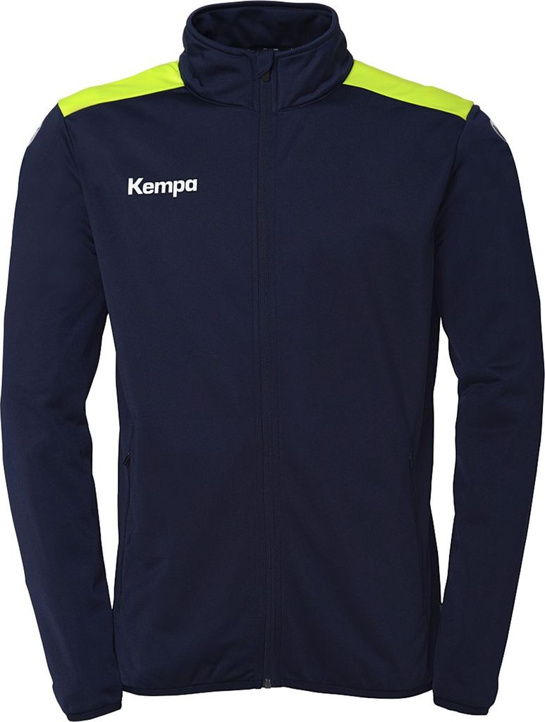 Kempa Emotion 27 Poly Jacke - marine/fluo gelb, Größe:M
