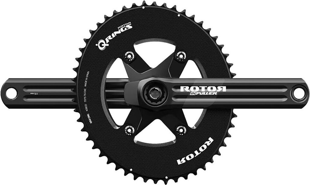 Rotor In Power V3 Shimano 11-12s Kurbelgarnitur Mit Leistungsmesser Silber 170 mm / 50-34t Silber 170 mm