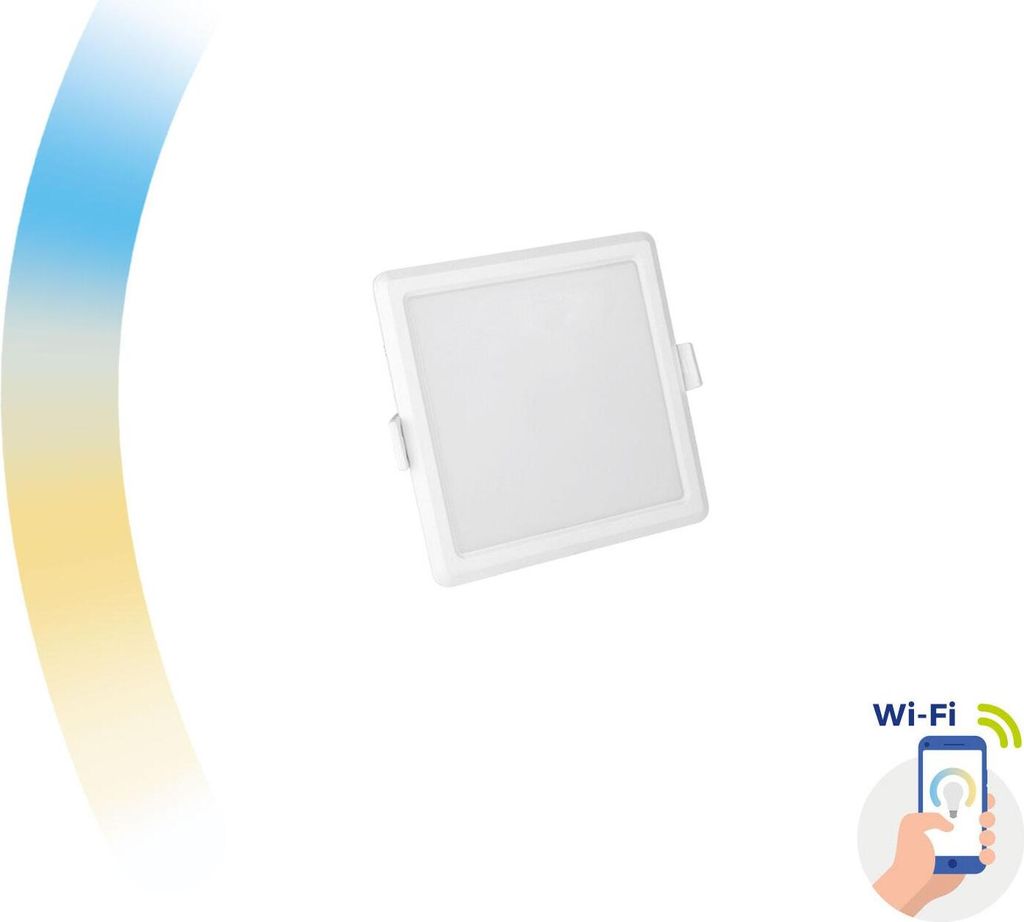 Spectrum LED Panel SMART Home Einbauleuchte 6W eckig weiß Produktbild 
