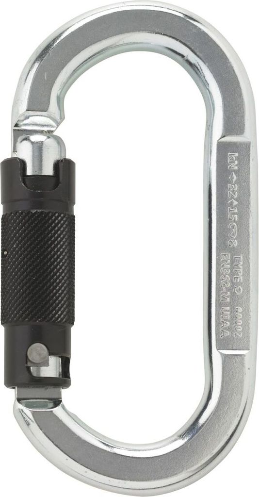 SYMM OVAL steel 3-w-autolock zinc coated, 32kN
