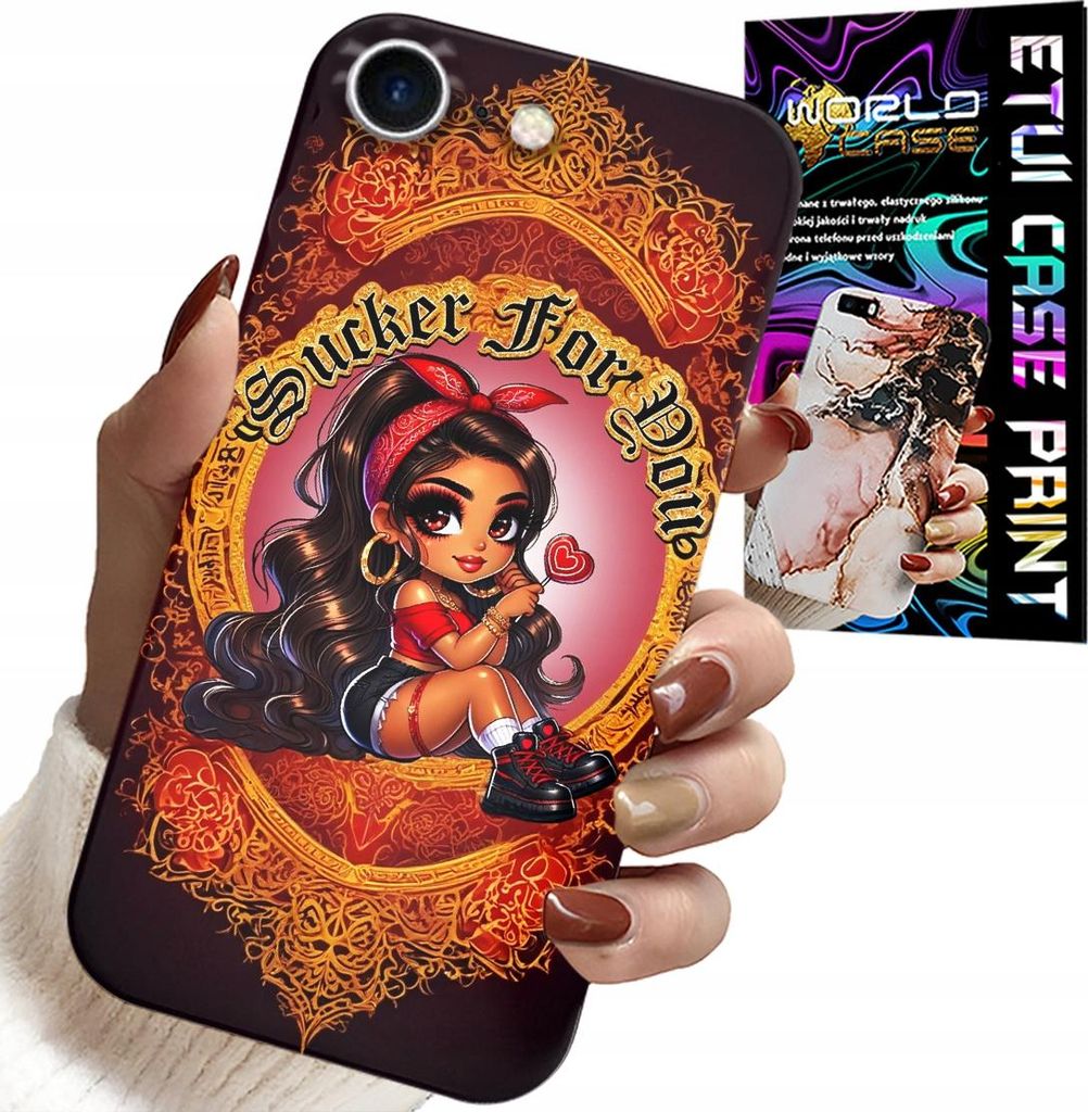 Etui Für Iphone 7 / 8 / Se2 - Sucker For You Fashion Doll Case + Glass