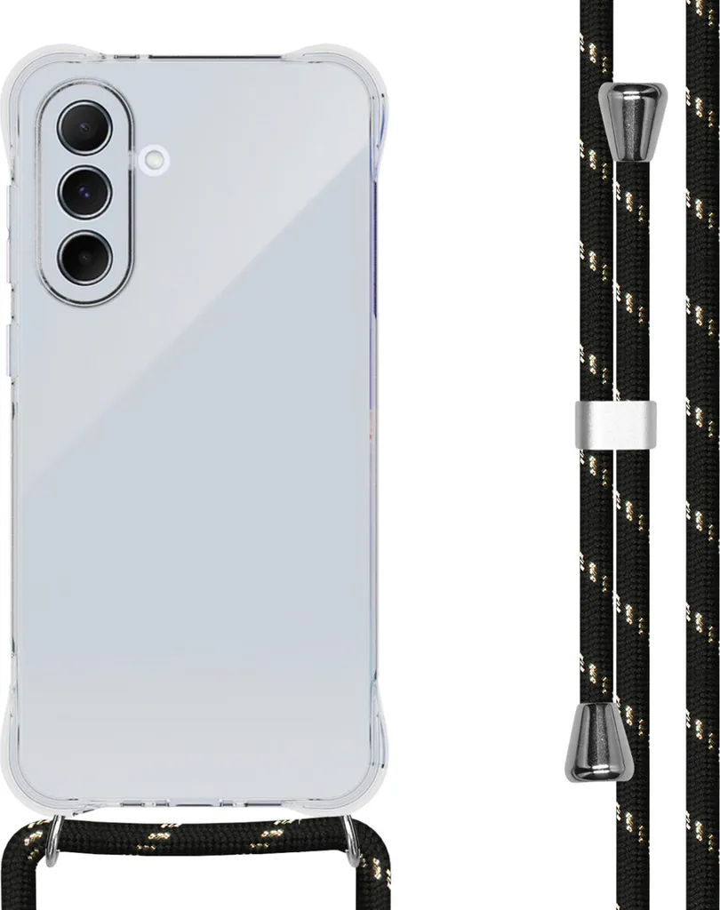 Cover imoshion Samsung A56 Nero Oro: Accessorio Chic con Cinturino