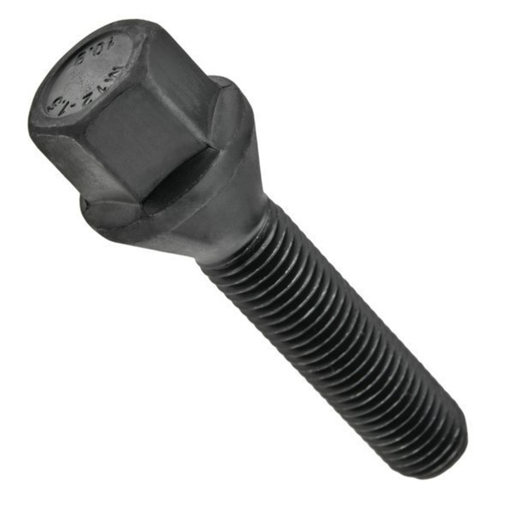 Radschraube, M12x1.50, Gewindelänge: 45mm, Kegelbund, SW17, Schwarz