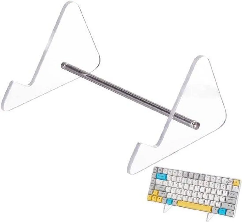 Support clavier acrylique incliné avec compartiment de rangement chic